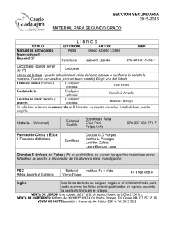 Lista &Uacute;tiles - Colegio Guadalajara