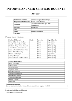 Informe Inst Neurolog&iacute;a Neurocirug&iacute;a