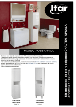 Kit a naq ueles de pie y colgantes CHALT&Eacute;N / U P SALA