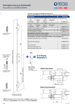 Ficha tecnica Secury Automatic Aluminio