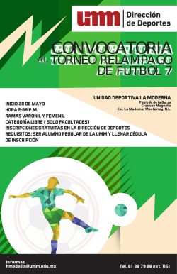 Convoca Torneo relampago de Futbol 7