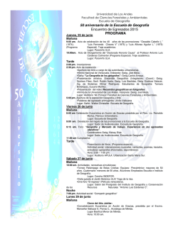 programa - Universidad de Los Andes