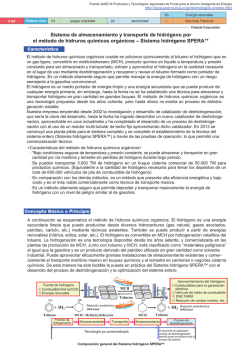 Sistema de almacenamiento y transporte de hidr&oacute;geno por el