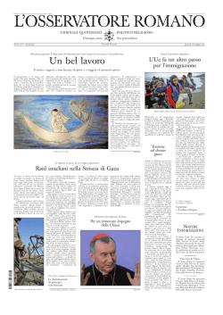 L`OSSERVATORE ROMANO