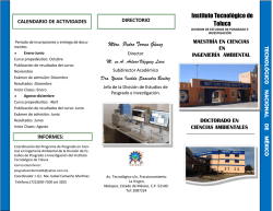 Instituto Tecnol&oacute;gico de Toluca Mtro. Pedro Torres G&oacute;mez