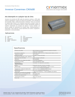 Inversor CD-CA Conermex ICmx 600