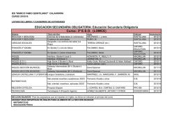 Curso: 3&ordm; E.S.O. (LOMCE) - IES Marco Fabio Quintiliano