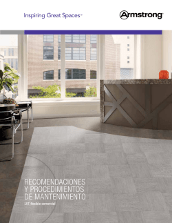 Instrucciones de mantenimiento