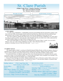 St. Clare Parish - St. Clare of Assisi Parish