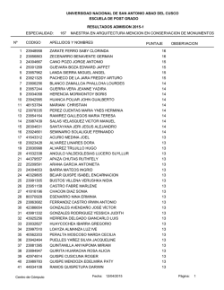 maestria en arquitectura mencion en conservacion de monumentos
