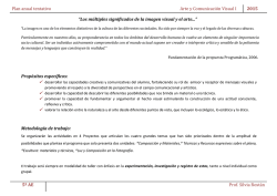 Plan anual tentativo Arte y Comunicaci&oacute;n Visual I 2015 5&ordm; AE Prof