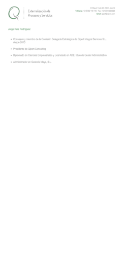 Jorge Ruiz Rodr&iacute;guez &bull; Consejero y miembro de la Comisi&oacute;n