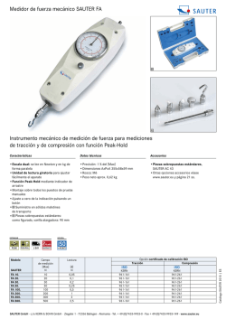 Medidor de fuerza mec&aacute;nico SAUTER FA Instrumento mec&aacute;nico de