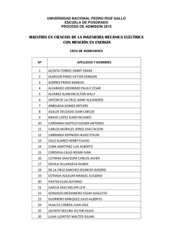 Ciencias de la Ingenier&iacute;a Mec&aacute;nica y El&eacute;ctrica con Menci&oacute;n