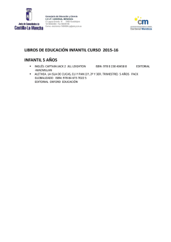infantil 5 a&ntilde;os - CEIP Cardenal Mendoza, Guadalajara