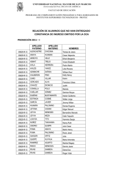 RELACI&Oacute;N DE ALUMNOS QUE NO HAN ENTREGADO