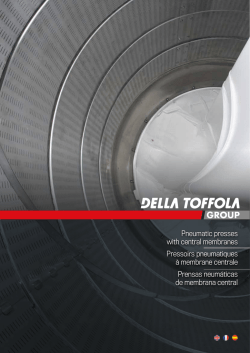 Pneumatic presses with central membranes Pressoirs