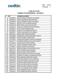 1 Lista de Curso CARRERA TNS GEOMINERIA