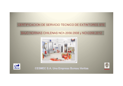CERTIFICACION DE SERVICIO TECNICO DE EXTINTORES STE