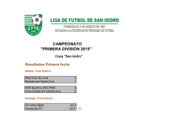 Resultados 1ra fecha