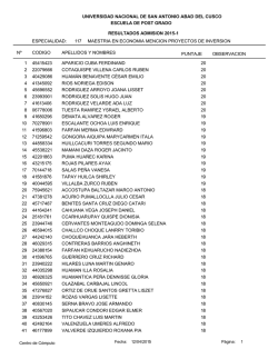 maestria en economia mencion proyectos de inversion