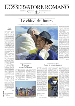 L`OSSERVATORE ROMANO