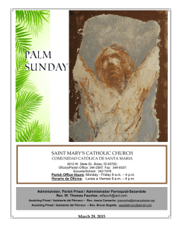 March 29 - St Marys Catholic Church