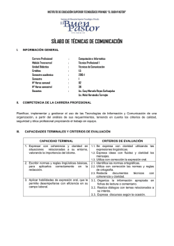 S&Iacute;LABO DE T&Eacute;CNICAS DE COMUNICACI&Oacute;N