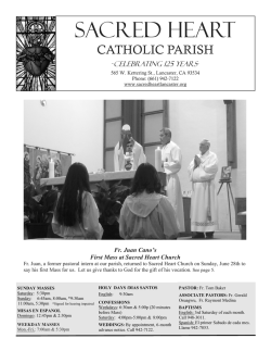 July 5, 2015 - Sacred Heart Church