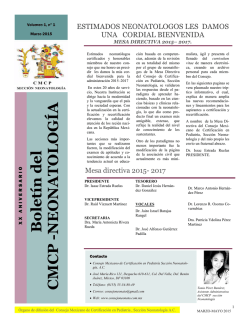 NEONATOLOG&Iacute;A - Consejo Mexicano de Certificaci&oacute;n en Pediatr&iacute;a