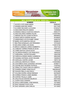Listado de seguro al desempleo adjudicado