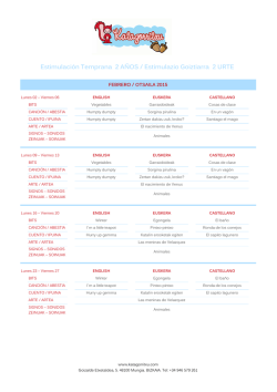 Estimulaci&oacute;n Temprana 2 A&Ntilde;OS / Estimulazio