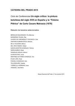 Ciclo de Conferencias Un siglo cr&iacute;tico: la pintura bolo&ntilde;esa del siglo