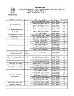 Cupos Nombres y Apellidos C&oacute;digo Promedio Alisson
