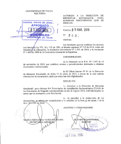TALCA, O 5 MAR. 2015