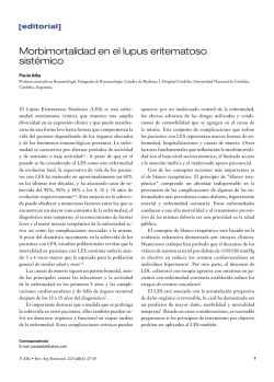 Morbimortalidad en el lupus eritematoso sist&eacute;mico