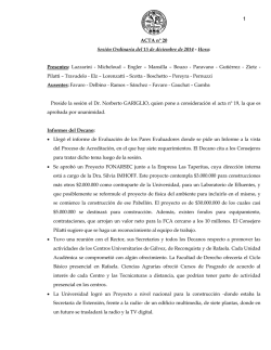 Acta N&deg; 20 - Facultad de Ciencias Agrarias