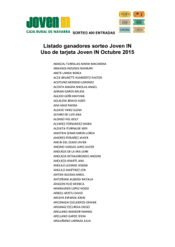 Listado ganadores sorteo Joven IN