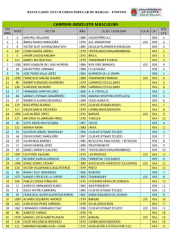 CARRERA ABSOLUTA MASCULINA