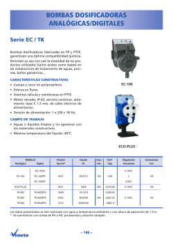Dosificadoras y Agitadores