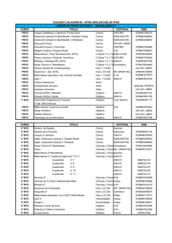 Listado 1&ordm; y 2&ordm; Bachillerato