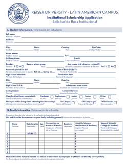 Aplicacion de becas - Keiser University Latin American Campus