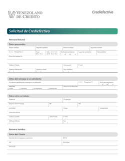 Solicitud de Crediefectivo Crediefectivo