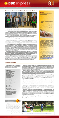 DOC N&ordm; 09 - Facultad de Ciencias M&eacute;dicas