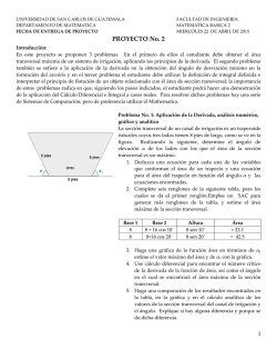 PROYECTO No. 2 - Departamento de Matem&aacute;tica