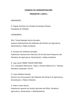 CONSEJO DE ADMINISTRACI&Oacute;N TRAGSATEC (100