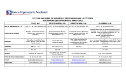 SISTEMA NACIONAL DE AHORROS Y PRESTAMOS PARA