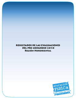 RESULTADOS DE LAS EVALUACIONES DEL PRE