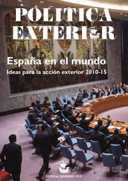 Espa&ntilde;a en el mundo - Pol&iacute;tica Exterior