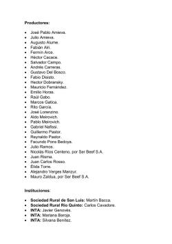 Listado de productores - Agencia de Noticias San Luis (ANSL)